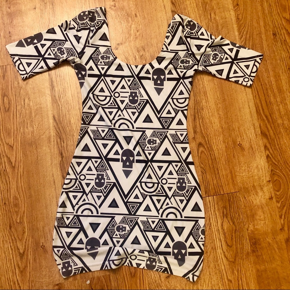 ASOS halloween skull mini dress